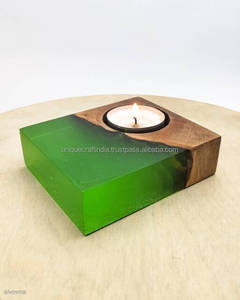 Handcrafted Resin Wooden Scented <b>Candles</b> Natural Wood Jar Soy Wax Rustic Home Decor Eco Friendly Christmas Gifts <b>Spa</b> Aroma Boho - Product Image 1