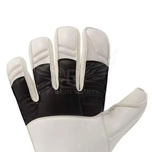 Nouvelles Gants de Gardien de But Professionnels en Cuir Imperméables Protection UV Respirants Sangle de Poignet Réglable Fermeture Auto-agrippante - Product Image 6