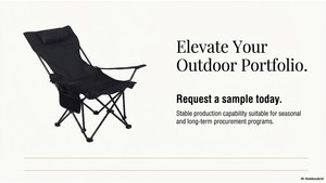 Chaise pliable de camping en plein air de style luxueux - Product Image 2