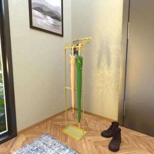 Porte-parapluie classique en métal avec design suspendu, idéal pour un rangement peu encombrant, support multi-usages, vente en gros depuis l'Inde - Product Image 2