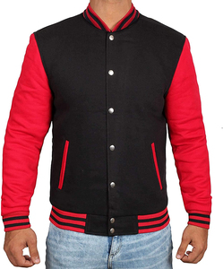 Custom Team Logo Varsity <b>Jacket</b> With Wool Body And <b>Leather</b> Sleeves Premium Chenille Patch Letterman <b>Jacket</b> For School Uniform - Product Image 6