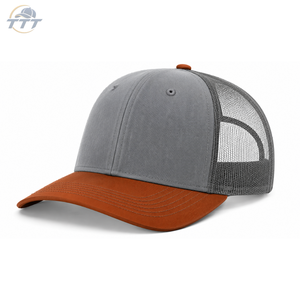 Casquette Trucker Vintage Marron et Blanche à 6 Panneaux Personnalisée OEM ODM du Vietnam, Vente en Gros, Casquette Snapback Brodé en Maille, Direct Usine - Product Image 2