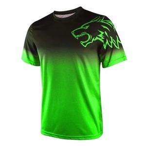 T-shirts de sport respirants pour hommes, manches courtes, haute qualité, 95% coton, 5% élasthanne, t-shirt de sport personnalisé, t-shirts de compression - Product Image 6