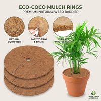 Paillis de coco organique en fibres de coco, tapis brun style moderne, largeur 1200 mm (4 pieds), film de paillage de jardin réutilisable et respirant