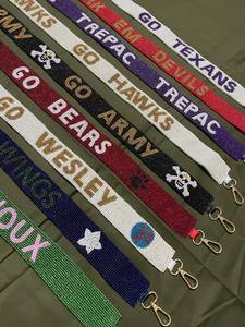 Custom Embroidered <b>Webbing</b> Straps With Team Names And Logos Colorful Fashion Buckle Strap For Bags - Product Image 1