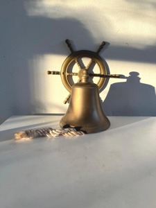 Campana de Latón Exclusiva con Acabado de Diseño, Campana de Latón Premium Adecuada para Templos, Entradas de Casas, Jardines Náuticos y Exteriores - Product Image 2