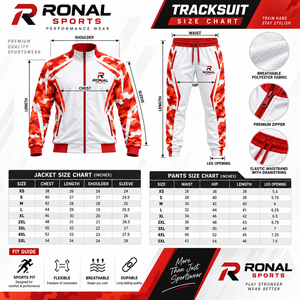 Survêtement sportif pour homme RONAL, imprimé camouflage, séchage rapide, polyester, coupe classique, pour le printemps, avec poches latérales - Product Image 6