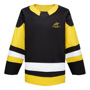 Camiseta de Hockey sobre Hielo de Manga Corta, Transpirable y Ecológica, Tallas Grandes, Servicio de Etiqueta Privada y OEM Disponible, Venta al Por Mayor - Product Image 1