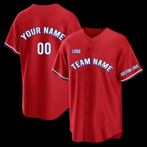 Adult Sublimated Baseball Jerseys Wholesale American Baseball Wear Shirt Wholesale Unisex Custom Embroidery Black Baseball - Product Image 2