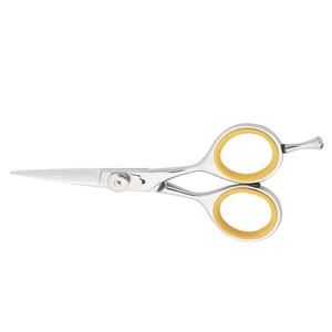 Ciseaux à cheveux professionnels TWEEZEX en acier inoxydable pour droitiers, à pointe en fibre, à pointe arrondie, manche moyen, pour coiffure lisse D - Product Image 6