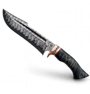 Herramienta Utilitaria para Exteriores de Acero Damasco con Alto Contenido de Carbono, Forjada a Mano, con Protector de Cobre - Product Image 4