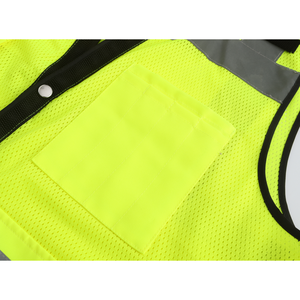 Chaleco de Construcción, Ropa Reflectante de Trabajo, Chaleco de Seguridad Reflectante de Alta Visibilidad, Chaleco de Seguridad Industrial con Logotipo - Product Image 4