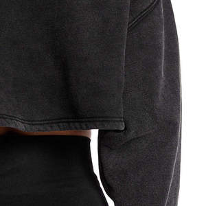 Wholesale Crop Hoodie Women Zip Up Custom Graphic <b>Y2K</b> Streetwear Winter Woven Fashion Urban Hip Hop Apparel - Product Image 3