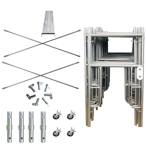 Fournisseur chinois d'échafaudages en acier économiques, échelles en H et échafaudages industriels, cadre <span class=keywords><strong>tubulaire</strong></span> en acier pour la construction - Product Image 3