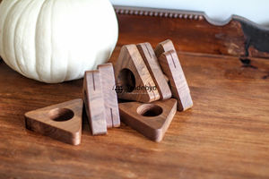 Anillo de Servilleta de Madera de Lujo Hecho a Mano, Decoración de Mesa de Comedor, Accesorios Premium para Bodas por Tradebyd - Product Image 3