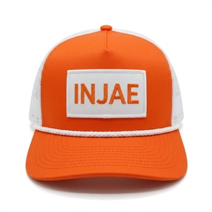 Casquettes de golf trucker 5 panneaux personnalisées OEM, broderie tissée, visière structurée pré-courbée, ODM, faible MOQ, directement de l'usine - Product Image 1