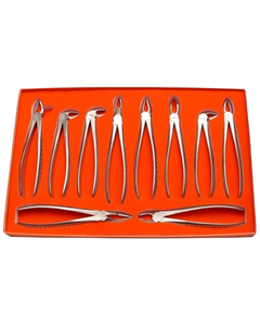 Nouvel ensemble d'instruments dentaires manuels ergonomiques, 10 pièces, pinces d'extraction en acier inoxydable, instruments chirurgicaux - Product Image 3