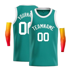 Ensemble de maillots de basketball personnalisés neufs en gros avec coudières et numéros sublimés, uniforme d'équipe léger à séchage rapide, fabricant OEM - Product Image 1
