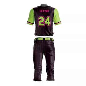 Ensemble d'uniformes de baseball et de softball pour hommes, conçus sur mesure, imprimés, pour les équipes, à usage collectif - Product Image 3