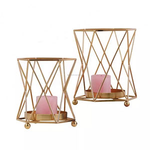 Hurricane Candle <b>Holder</b> Small Metal Material with Best Quality for Decorative Home Hotel Restaurant - Product Image 1