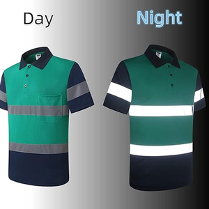 Men's Hi Vis Reflective Safety <b>T</b> <b>Shirt</b> Construction Work Wear Long Sleeve Polo <b>Shirt</b> <b>Engineer</b> Workwear <b>Shirts</b> - Product Image 3