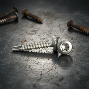 Tornillos Autoperforantes de Cabeza Plana PDC de Acero Inoxidable, Clase 8, Alta Resistencia, Resistentes a la Corrosión, Acabado Natural, Estándar Métrico - Product Image 1