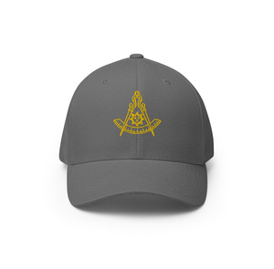 Gorra de Béisbol Past Master Blue Lodge con Bordado Dorado, Fabricante y Proveedor OEM Personalizado - Product Image 1