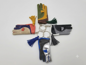 Hot Selling Premium Falconry Hood Genuine Leather Falconry <b>Gloves</b> Outdoor Non-Slip Adjustable Wrist Strap Key Chain Set Eagle - Product Image 4