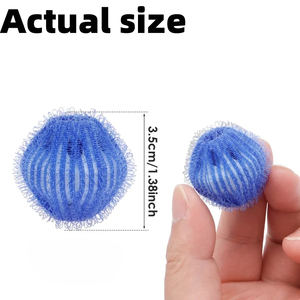 Boules <span class=keywords><strong>de</strong></span> <span class=keywords><strong>lavage</strong></span> réutilisables en nylon pour machine à laver, <span class=keywords><strong>anti</strong></span>-emmêlement, pour la capture des poils <span class=keywords><strong>de</strong></span> chiens et <span class=keywords><strong>de</strong></span> chats, et des peluches - Product Image 2