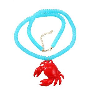 Collier de perles irrégulières en résine faites à la main, multicolores, bijoux de mode, artisanat moulé, pour femmes et filles - Meilleures ventes - Product Image 1