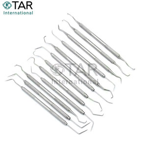 12 Piece Dental Probe Pick <b>Tool</b> Set Stainless Steel Scaler <b>Teeth</b> <b>Cleaning</b> Oral Hygiene Kit Medic Surgical Instruments - Product Image 5