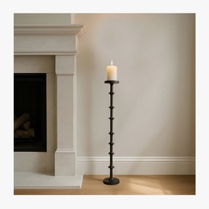 Elegant Tall Black Iron <b>Candle</b> <b>Stand</b> For Home Decoration At Cheap Price - Product Image 2