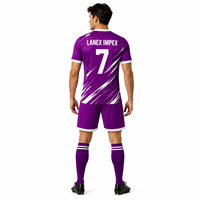 Ensemble d'uniformes de football personnalisés pour hommes, maillots et shorts, vêtements de sport d'équipe, respirants, séchage rapide, kits de football, impression numérique 100%