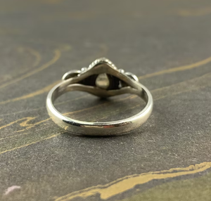 Dainty 925 Sterling Silver <b>Labradorite</b> <b>Ring</b> Water Drop Shape Gemstone Unisex Lightweight jewelry - Product Image 4