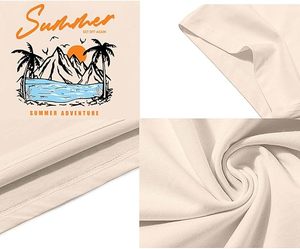 T-shirt graphique oversize pour homme, imprimé graffiti Y2K, manches courtes, décontracté, style streetwear, 100% coton peigné - Product Image 6