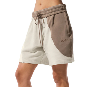 Conjunto de Sudadera Oversize de Cuello Redondo y Pantalones Cortos de Felpa para Mujer, 2 Piezas, Algodón French Terry, Conjunto Lounge, Venta al por Mayor Personalizada OEM - Product Image 5