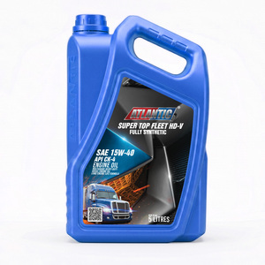 Atlantic Super Top Fleet HD-V Fully Synthetic Diesel Engine Oil SAE 15W40 API CK-4 Automotive Lubricant - Product Image 1