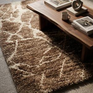Premium Hand Knotted Wool Shaggy Area Rug Classic Floral Pattern Soft Flat Pile Carpet for Living Room Bedroom Home Decor - Product Image 3
