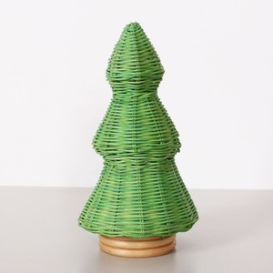 Ornements décoratifs de Noël en rotin faits à la main, arbres de Noël en gros, accessoires de fêtes - Product Image 3