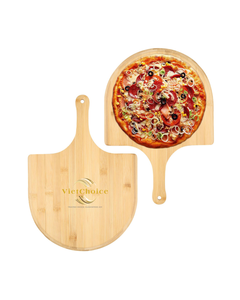 BEST SELLER Spatule à pizza avec guide de mesure et design demi-lune, manche en bois durable pour outils à pizza VietChoice - Product Image 2