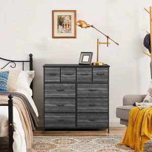 10-Drawer Cabinet Organizers with 6 Large & 4 Small Non-Woven Fabric Drawers Cationic Cloth Surface & Particle Board Material - Product Image 1