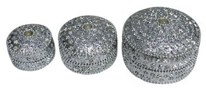 Caja de Joyería de Aluminio con Forma Étnica Plateada Antigua, con Trabajo de Laca y Brillo, Metal Pulido Tallado, Modelo Ligero de Alta Calidad - Product Image 3