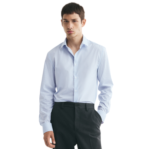 Chemise Homme Slim Fit Facile d'Entretien Infroissable Boutonnée Manches Longues Formelle Décontractée Habillée Vêtements Personnalisés Vente en Gros - Product Image 2