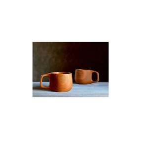 Artisan Handcrafted Wooden Cups Made From Natural <b>Solid</b> <b>Wood</b> For Eco Friendly Kitchen <b>Dining</b> <b>Table</b> Use - Product Image 1