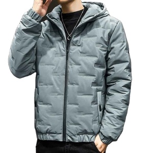 Vente en gros de vestes matelassées personnalisées pour hommes, nouveau design, toile respirante, col montant, vêtements d'hiver avec logo à l'avant, grande taille - Product Image 1