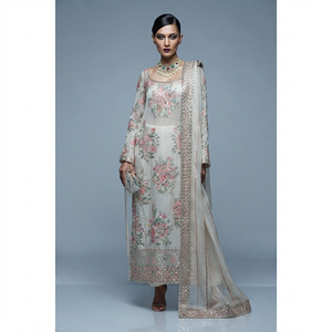 STAR IMPEX Vestido Bordado de 3 Piezas para Mujer, Estilo Indio y Pakistaní, de Secado Rápido, Listo para Usar, Ideal para Bodas y Fiestas - Product Image 2