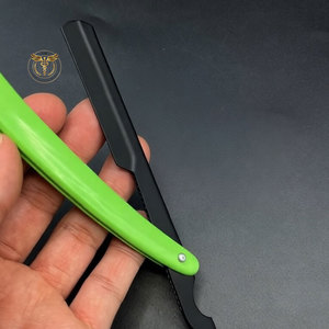Custom Color Plastic Handle Barber <b>Razor</b> Stainless Steel Straight <b>Razor</b> Foldable Shaving Tool for <b>Men</b> Grooming - Product Image 5