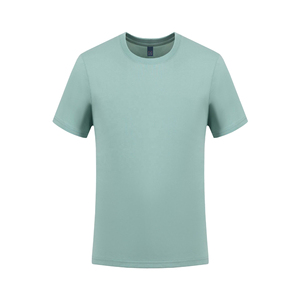 Camiseta de Manga Corta con Cuello Redondo para Hombre, 100% Algodón, Color Sólido, Estilo Casual, Corte Regular, Tejido Liso - Product Image 2