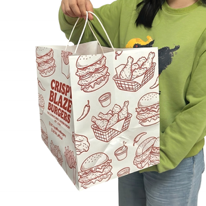 Boîte plate personnalisée professionnelle pour hamburgers, poulet frit et frites – Emballage en carton pour vente à emporter – Couleurs personnalisables en gros - Product Image 4