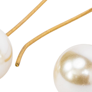 Pearl Drop Earrings White Gold Women Elegant Dangle Earrings Classic Pearl Fashion <b>Jewelry</b> Stylish Statement Wedding Party Gift - Product Image 4